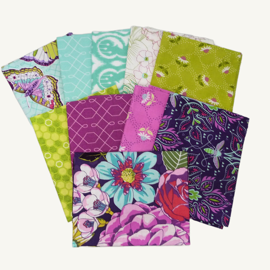 Emma's Garden Fat Quarter Bundle by Patty Sloniger – Michael Miller (10 Fabrics)