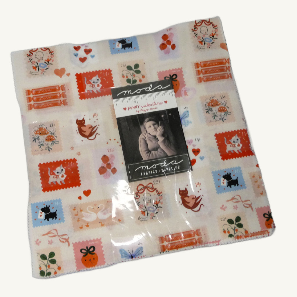 Moda Fabric Layer Cake – Funny Valentine by Lizzie House